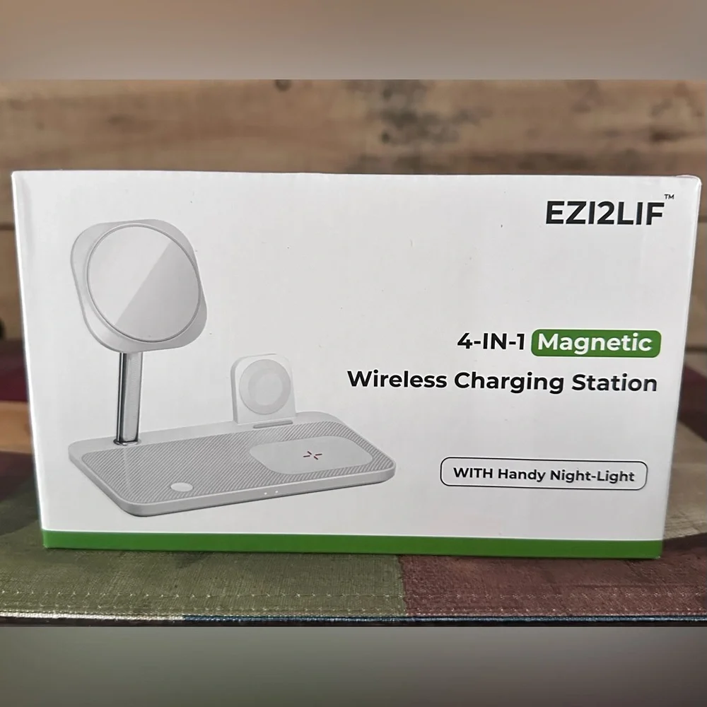 EZ2LIF 4-in-1 Magnetic Wireless Charging Station-iPhone 12 & Higher Watch/Airpod